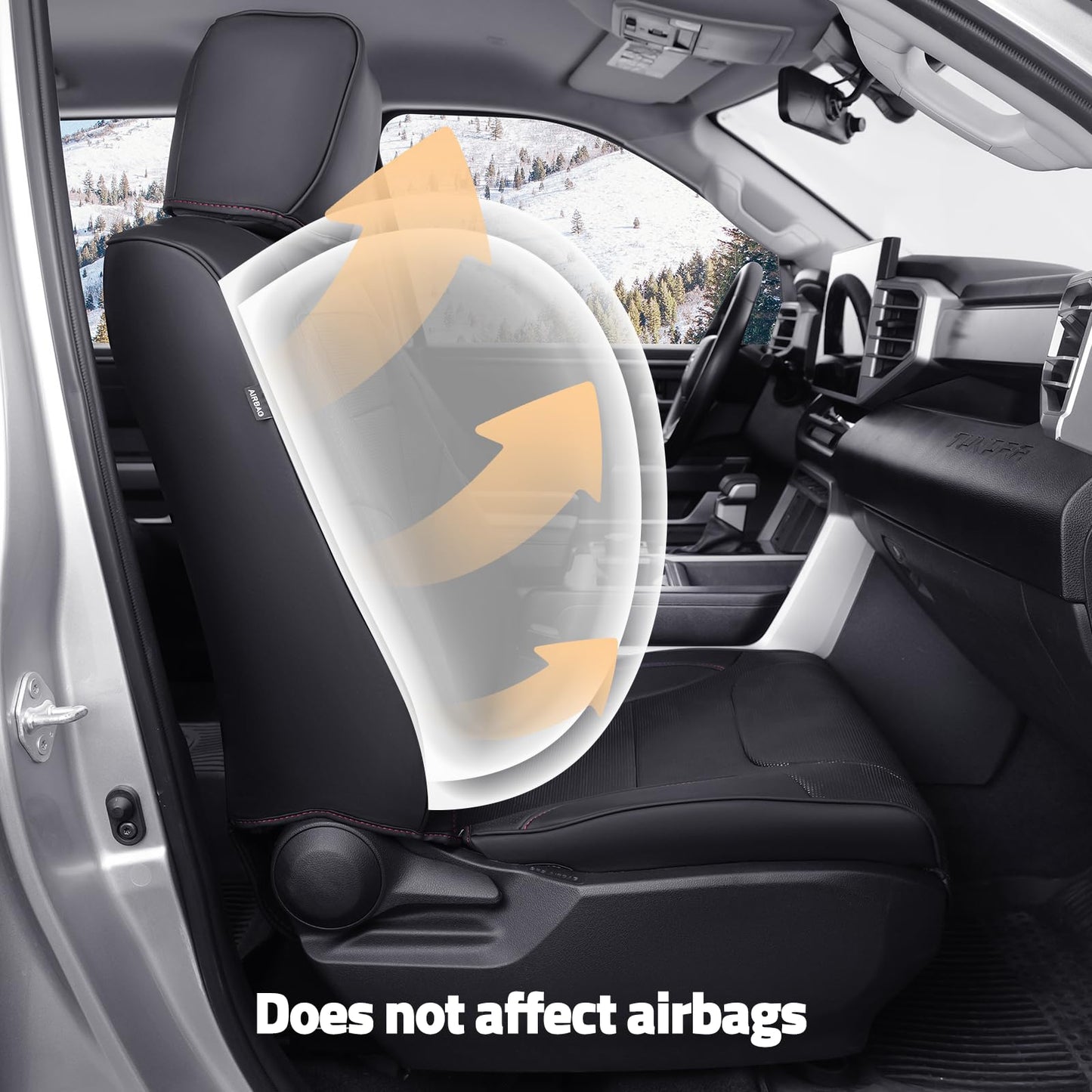 WeatherWard Toyota Tundra 2022-2026 seat covers, black camo, CrewMax/Double Cab full set.
