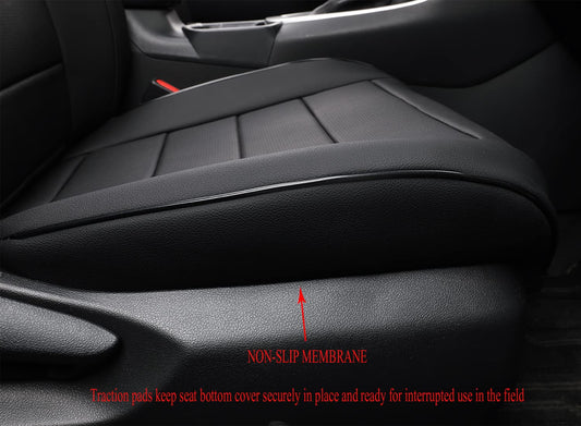 EKR Toyota RAV4 2019-2025 seat covers, faux leather SUV full set, black.