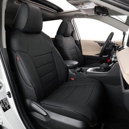 EKR Toyota RAV4 2019-2025 seat covers, faux leather SUV full set, black.