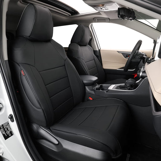 EKR Toyota RAV4 2019-2025 seat covers, faux leather SUV full set, black.