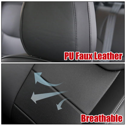 Mabett Ford Maverick seat covers 2022-2026, PU leather, full interior protection, black.
