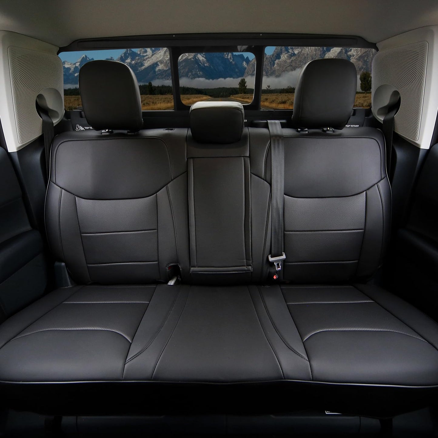 Mabett Ford Maverick seat covers 2022-2026, PU leather, full interior protection, black.