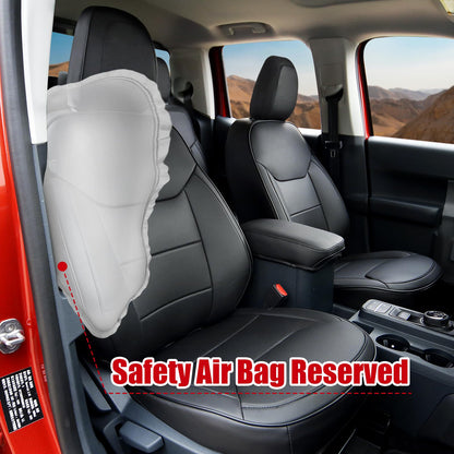 Mabett Ford Maverick seat covers 2022-2026, PU leather, full interior protection, black.