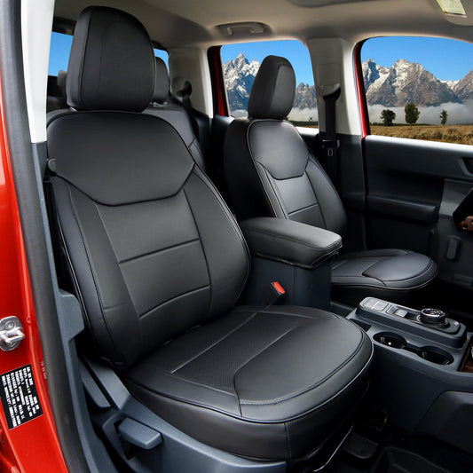 Mabett Ford Maverick seat covers 2022-2026, PU leather, full interior protection, black.
