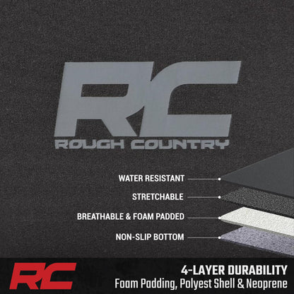 Rough Country Ford F-150/F-250/F-350 2015-2026 neoprene seat covers, Crew Cab full set.