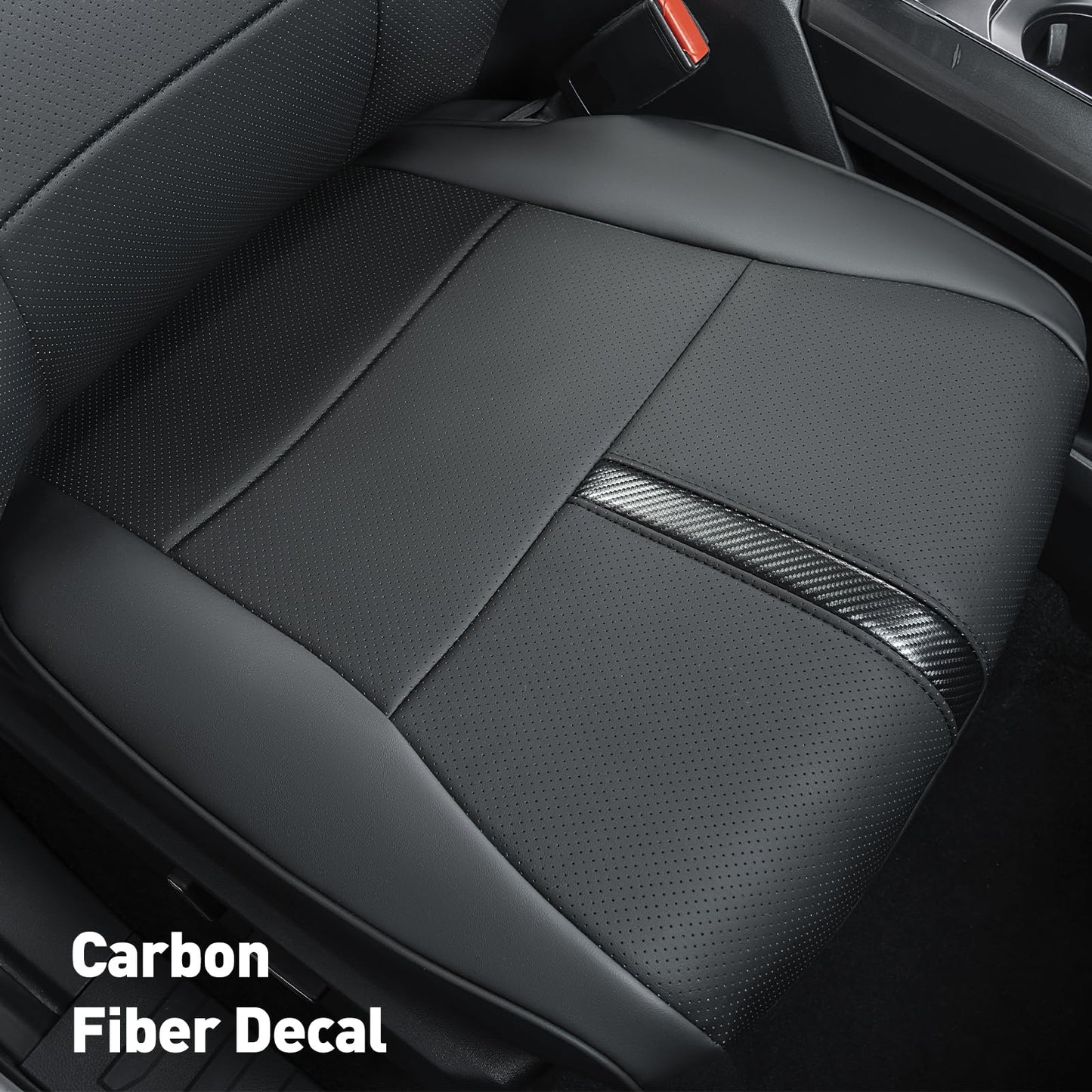 DiffCar Ford F-150 2015-2026 leather waterproof seat covers, SuperCrew/CrewCab, black.